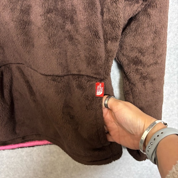 The North Face Osito Fleece 1/4 Zip Pullover Jacket-Brown-Women Size Large - Picture 5 of 9